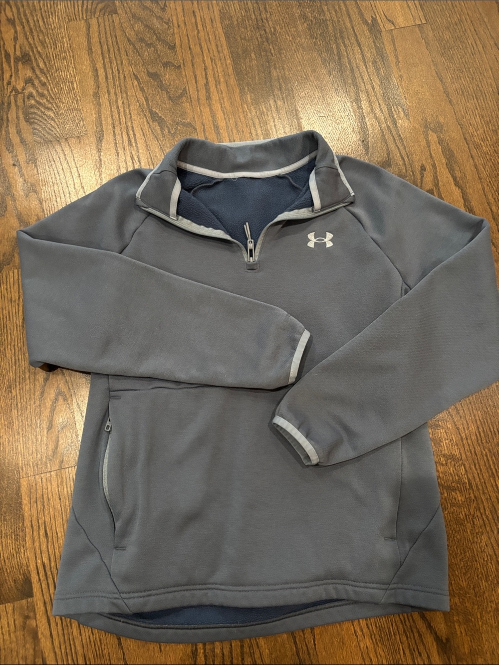 Under Armour Men's Gray 1/4 Zip Fleece Pullover